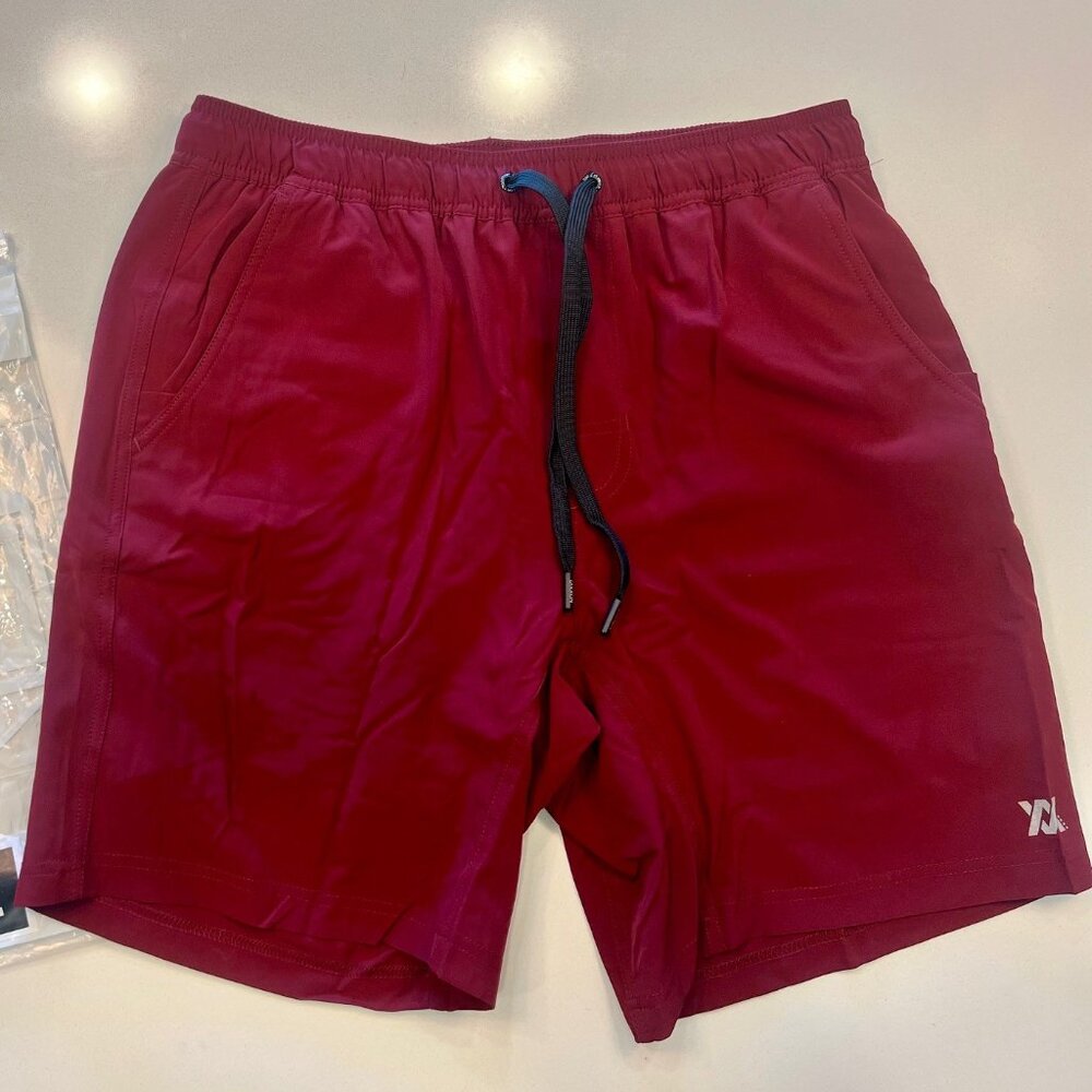 Dixxon Flannel Company: The Brad Premium Lined Athletic Shorts, Maroon, Men's XL